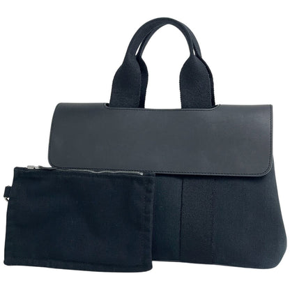 Hermes Valparaiso PM Handbag Tote Toilet Blanc Black