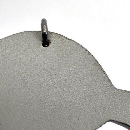 Hermes Elephant Motif Bag Charm Animal Key Holder Leather 925 Sterling Silver — view 4