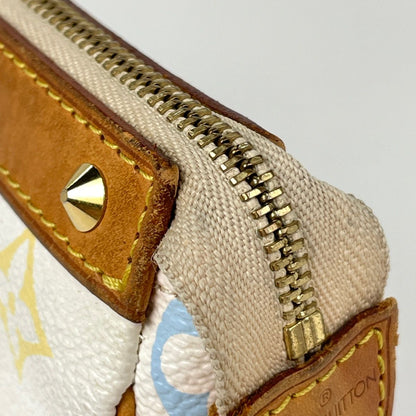 Louis Vuitton Pochette Studs Makeup Pouch Monogram Multi Color Blanc — view 6