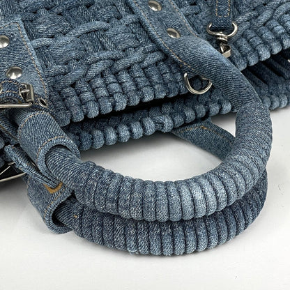 Balenciaga Bistro Basket XS 2-Way Handbag Denim Blue — view 7