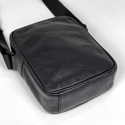 Louis Vuitton Danuve PM Monogram Shadow Shoulder Bag Noir — view 2