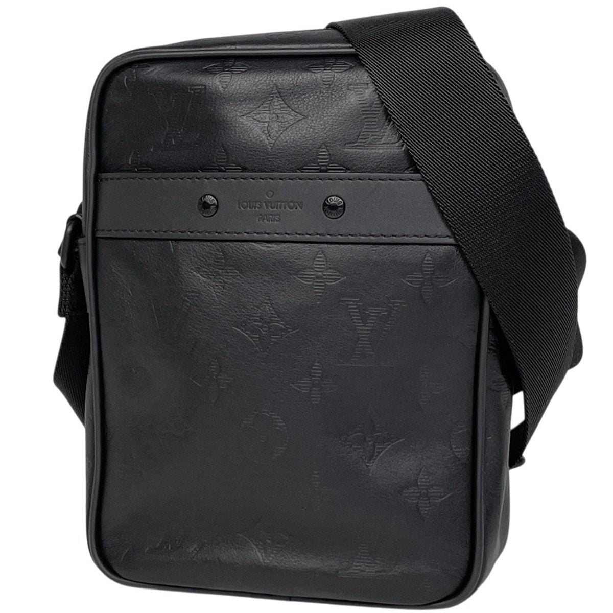 Louis Vuitton Danuve PM Monogram Shadow Shoulder Bag Noir