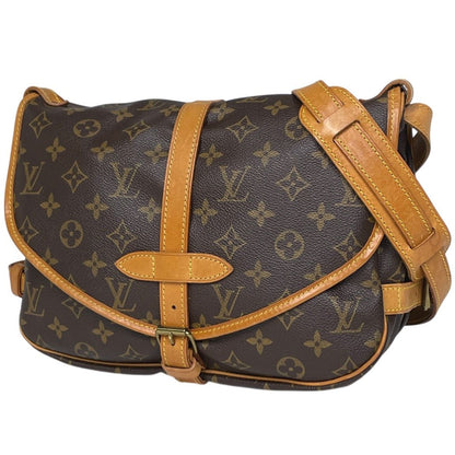 Louis Vuitton Saumur 30 Crossbody Shoulder Bag Monogram Brown