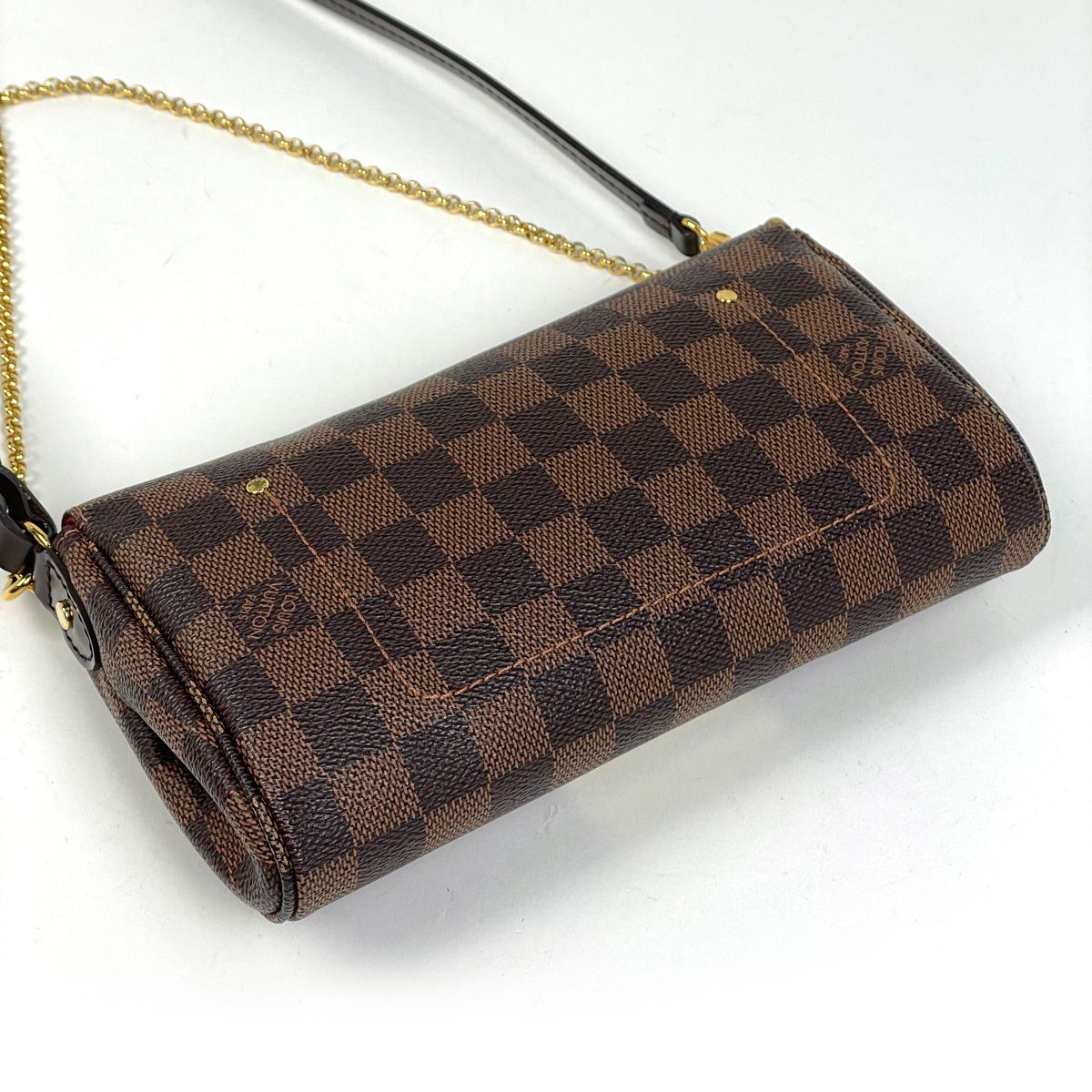 Louis Vuitton Favorite PM Clutch 3way Shoulder Bag Damier Brown — view 2