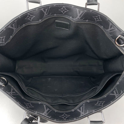 Louis Vuitton Sac Plat Horizontal Zip Business Bag Monogram Eclipse Noir — view 9