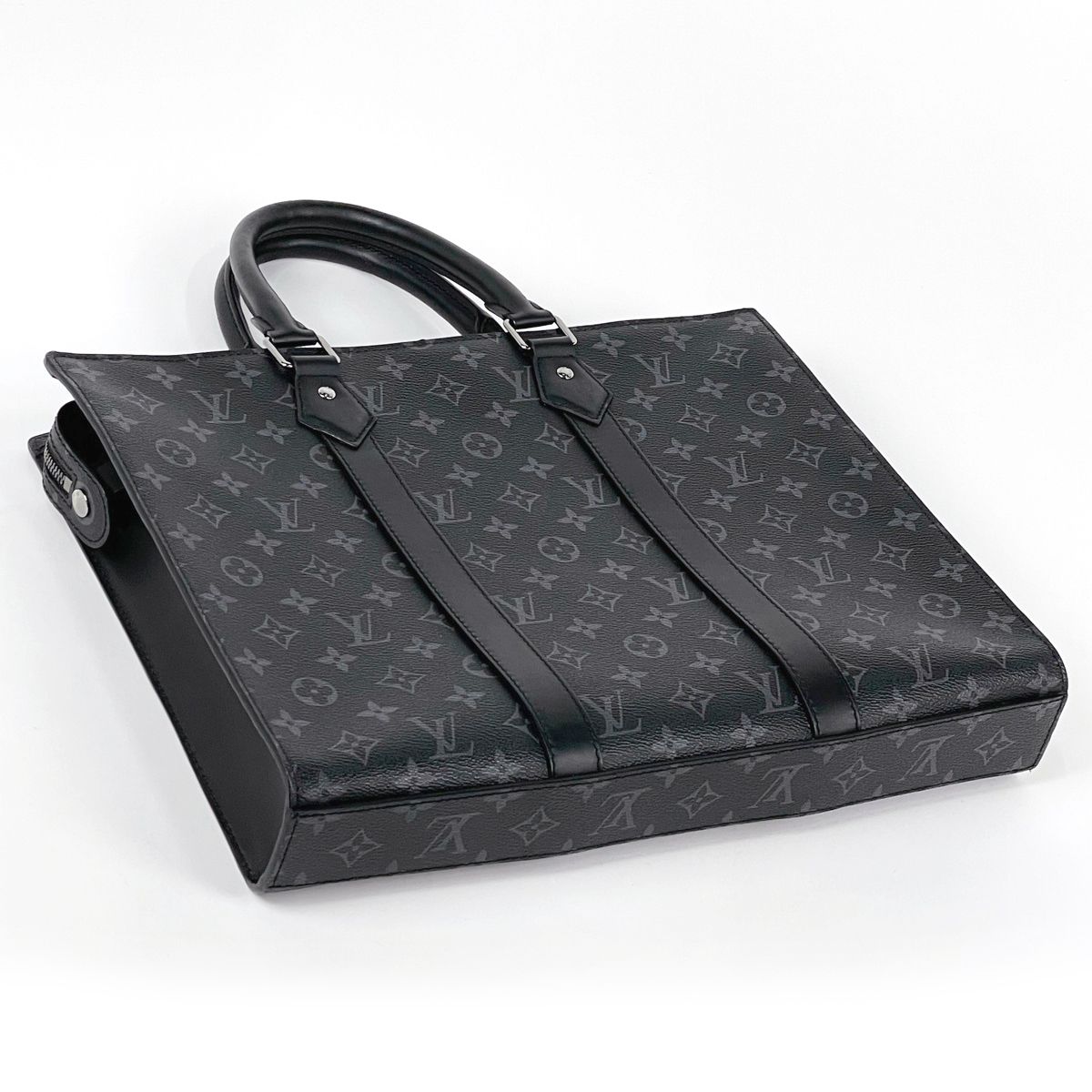 Louis Vuitton Sac Plat Horizontal Zip Business Bag Monogram Eclipse Noir — view 2