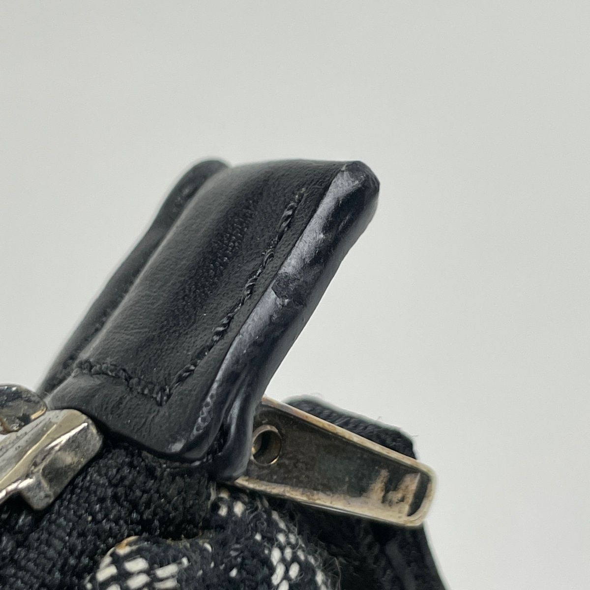 Dior Trotter Pattern Shoulder Bag Canvas Black — view 4