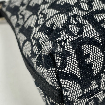 Dior Trotter Pattern Shoulder Bag Canvas Black — view 3
