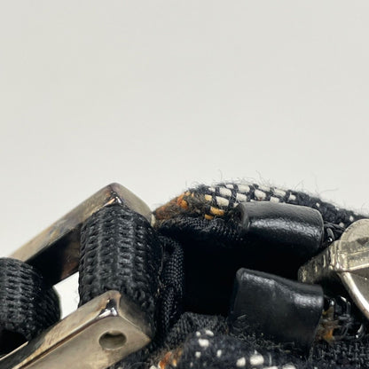 Dior Trotter Pattern Shoulder Bag Canvas Black — view 5