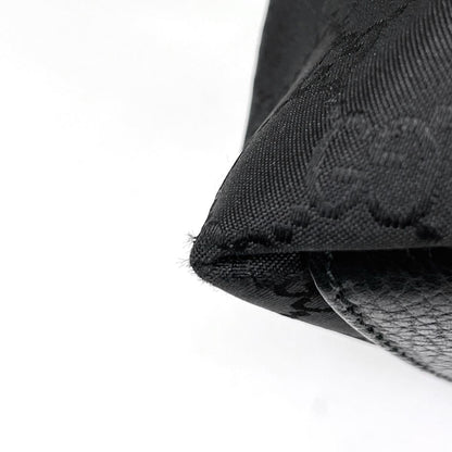 Gucci GG Pattern Shoulder Bag Nylon Black — view 3