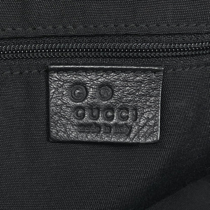 Gucci GG Pattern Shoulder Bag Nylon Black — view 6