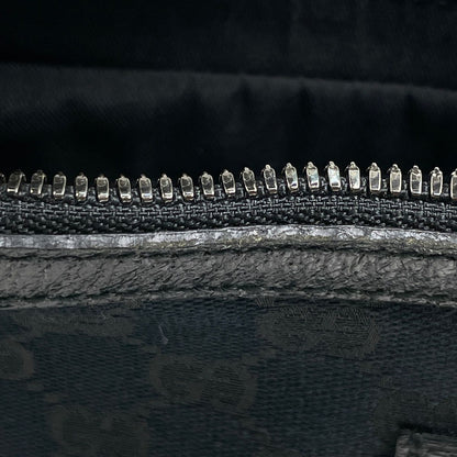 Gucci GG Pattern Shoulder Bag Canvas Black — view 5