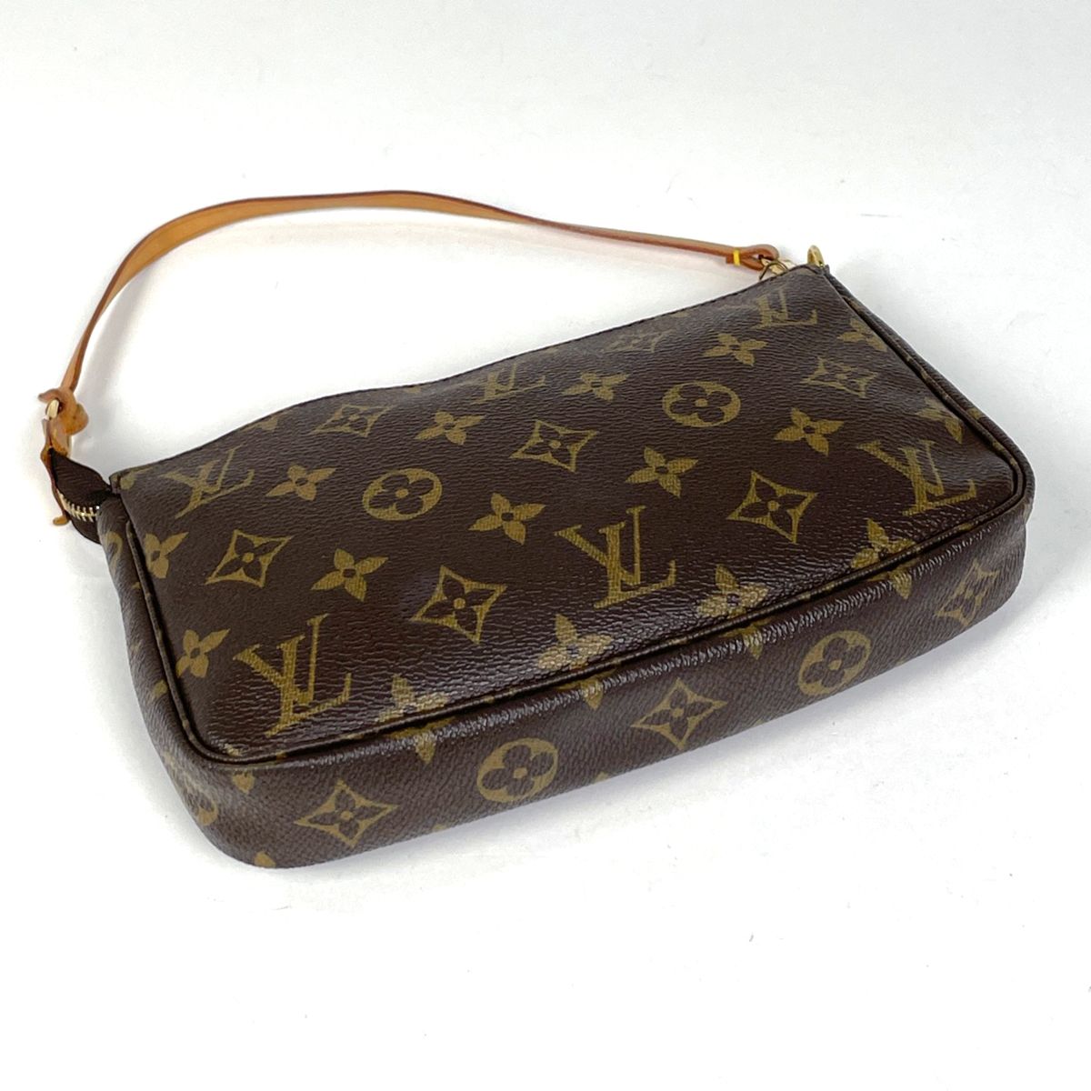 Louis Vuitton Pochette Makeup Cosmetics Pouch Monogram Brown — view 2