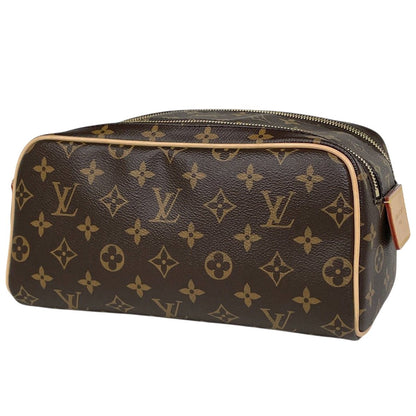 Louis Vuitton Dopp Kit Pouch Travel Bag Second Monogram Brown