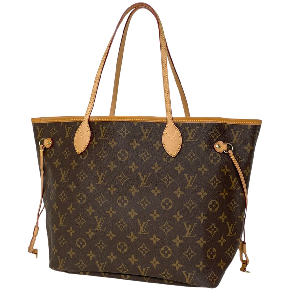 Louis Vuitton Neverfull MM Shoulder Bag Tote Monogram Brown