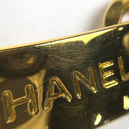 Chanel CC Logo Chain Belt Leather Gold Black — view 6