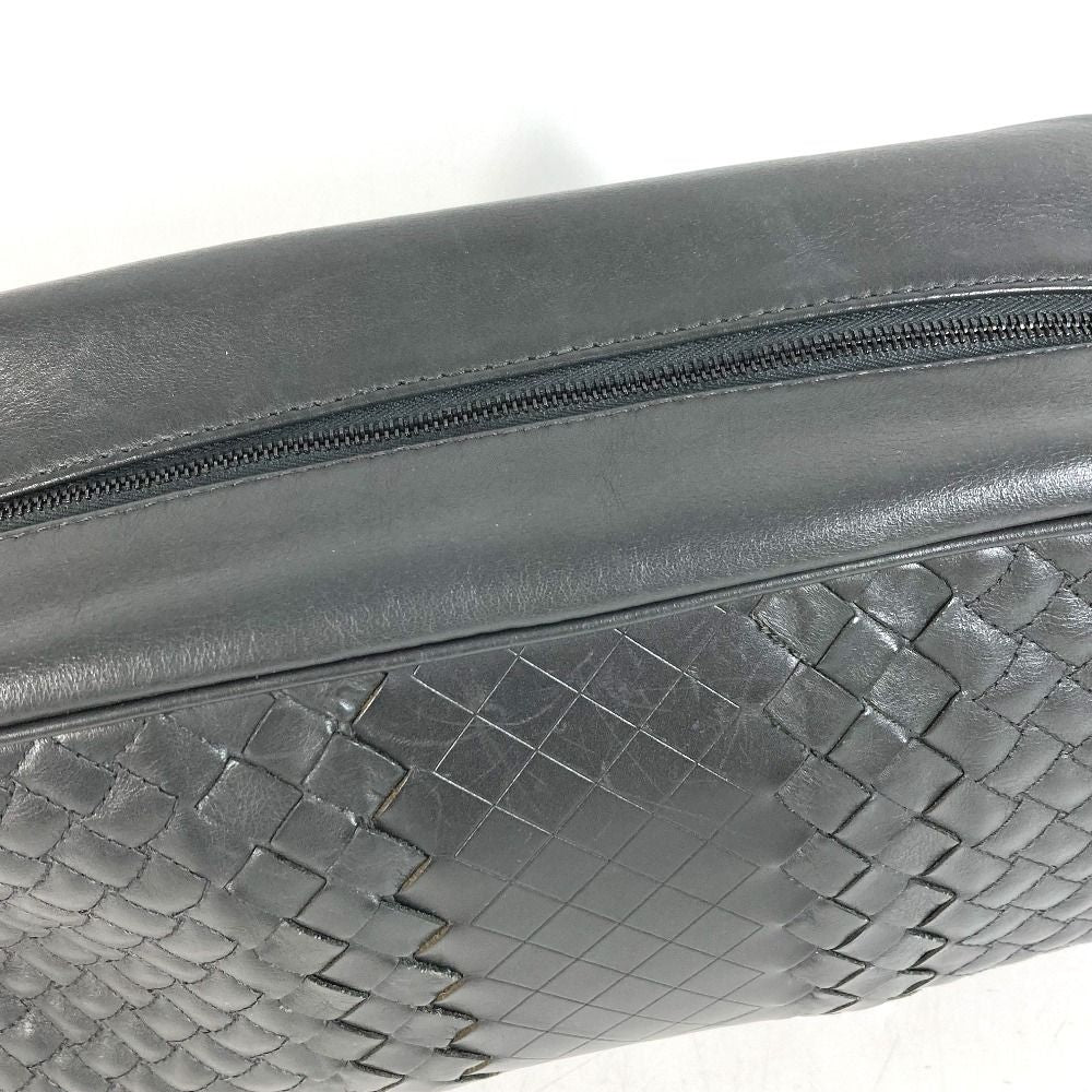 Bottega Veneta Second Bag Intrecciato Leather Dark Gray — view 4