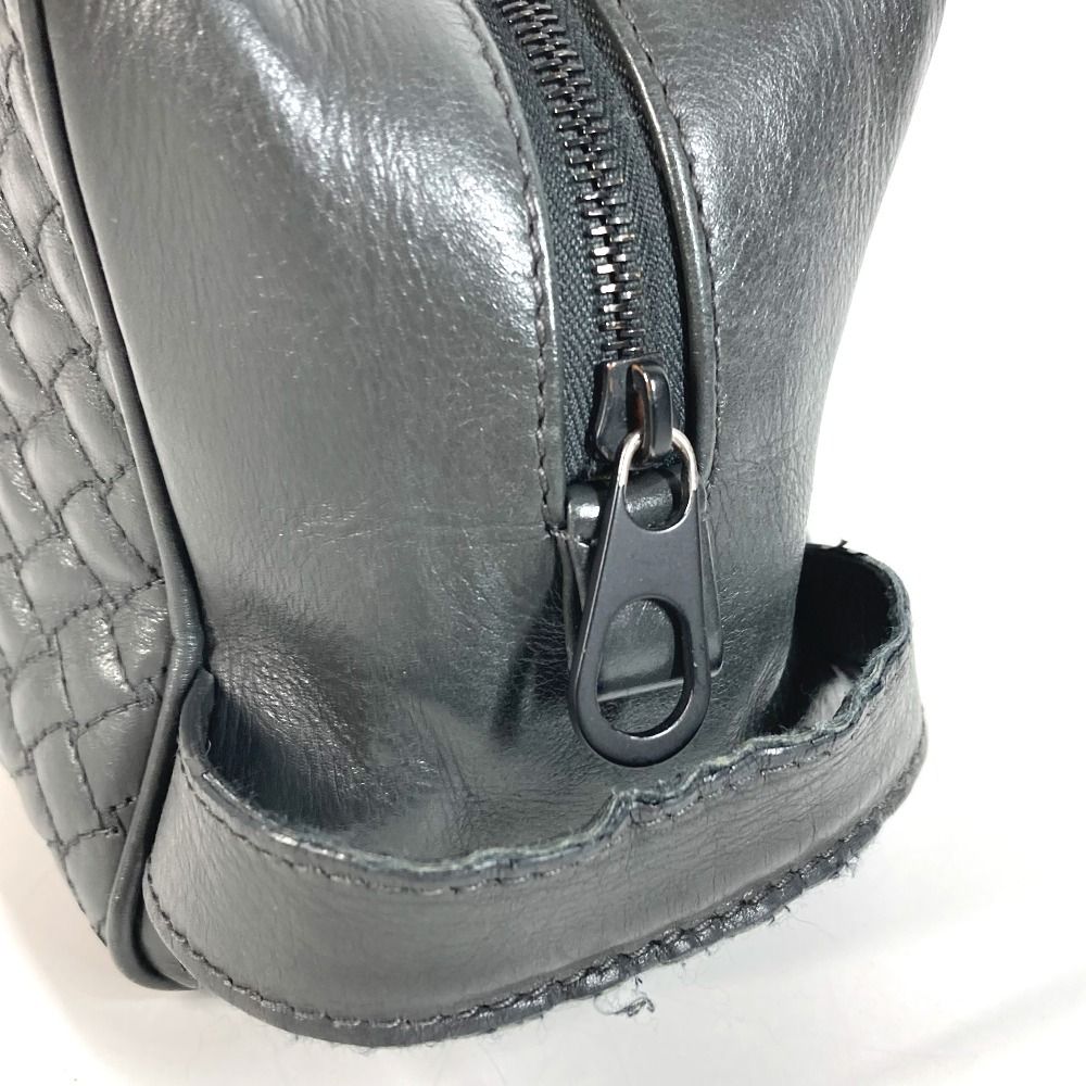 Bottega Veneta Second Bag Intrecciato Leather Dark Gray — view 6