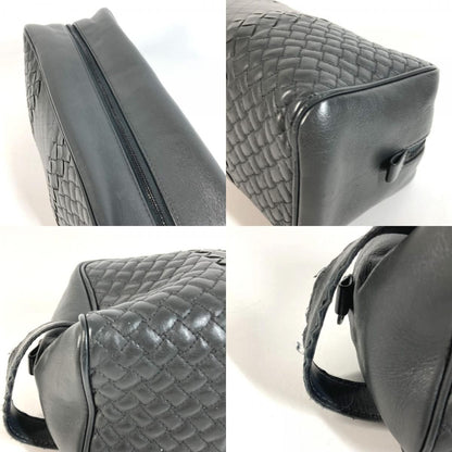 Bottega Veneta Second Bag Intrecciato Leather Dark Gray — view 8