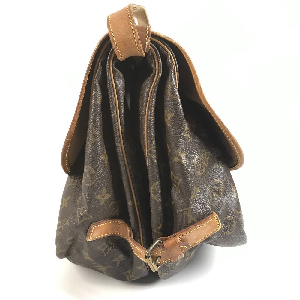 Louis Vuitton Shoulder Bag Saumur 35 Monogram Canvas Brown — view 3