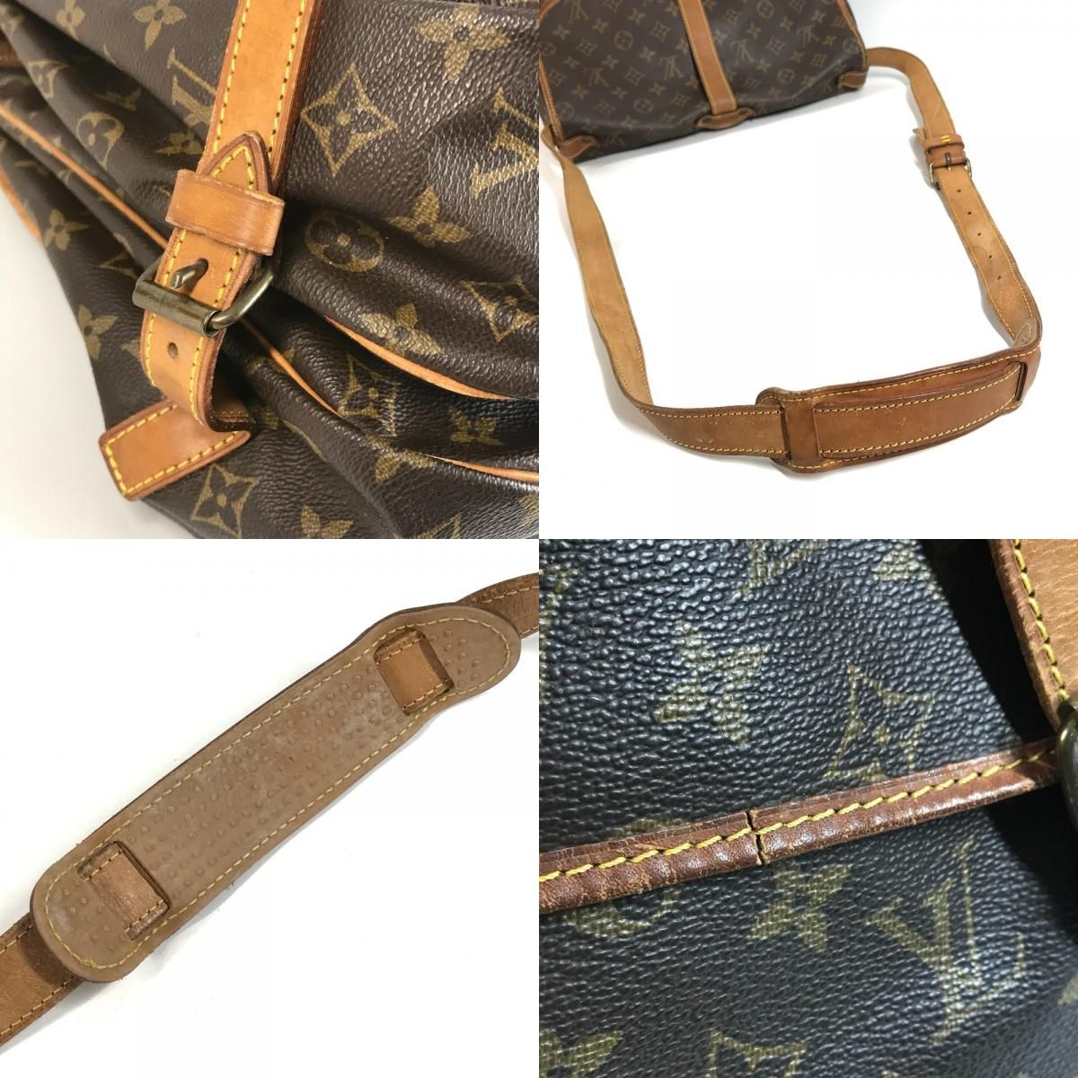 Louis Vuitton Shoulder Bag Saumur 35 Monogram Canvas Brown — view 7