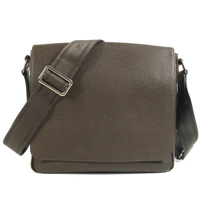 Louis Vuitton Shoulder Bag Milo Taiga Leather Brown