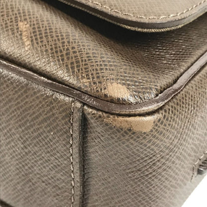 Louis Vuitton Shoulder Bag Milo Taiga Leather Brown — view 6