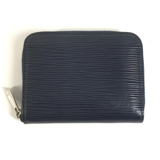 Louis Vuitton Coin Case Zippy Purse Epi Leather Andigo Blue