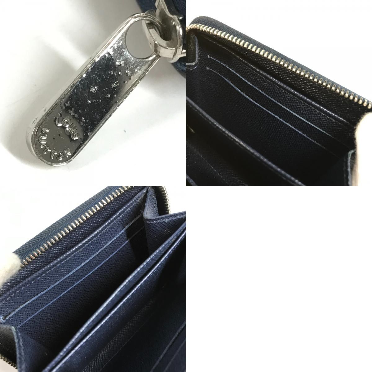 Louis Vuitton Coin Case Zippy Purse Epi Leather Andigo Blue — view 9
