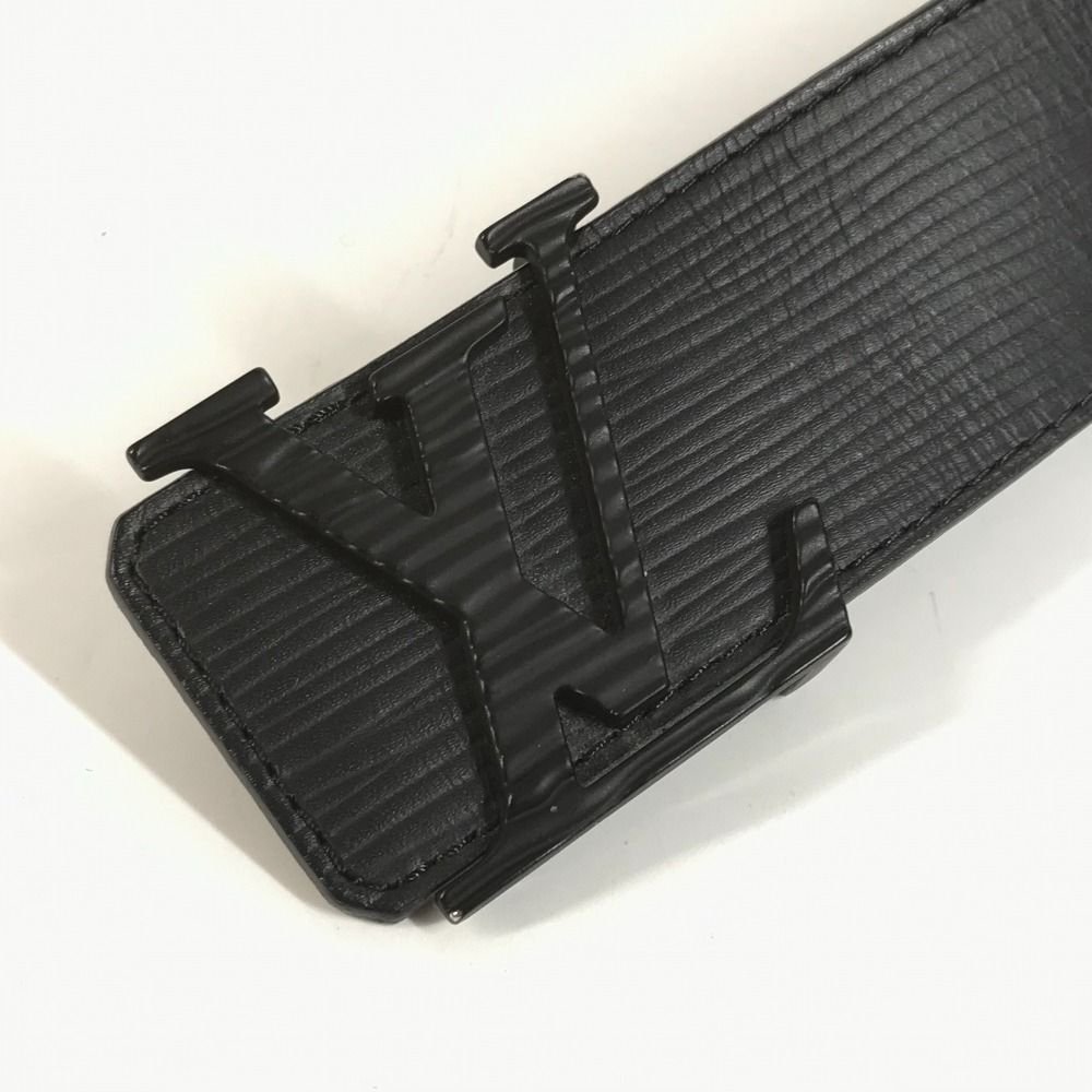 Louis Vuitton Belt Ceinture LV Initial Epi Leather Noir Black — view 2