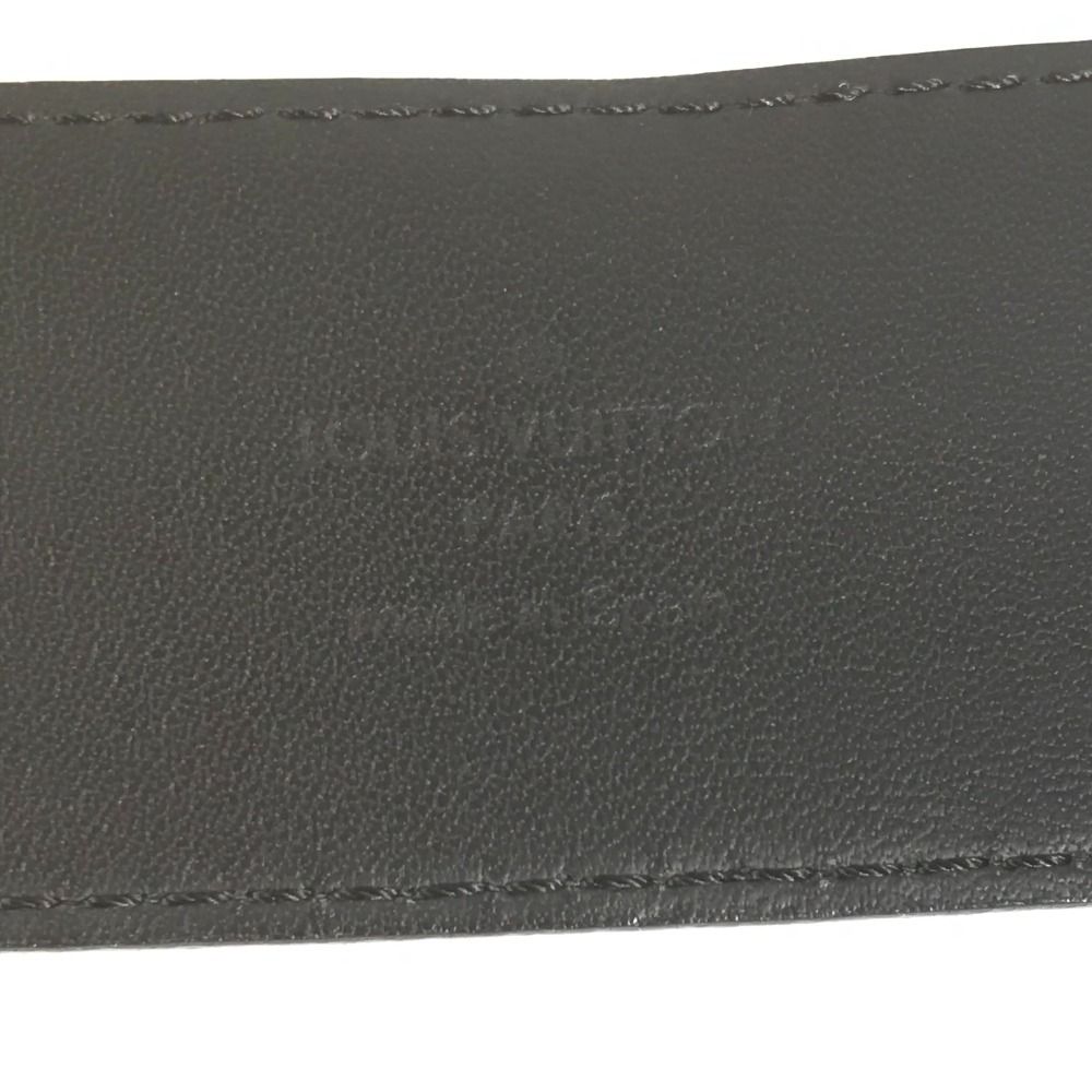 Louis Vuitton Belt Ceinture LV Initial Epi Leather Noir Black — view 5