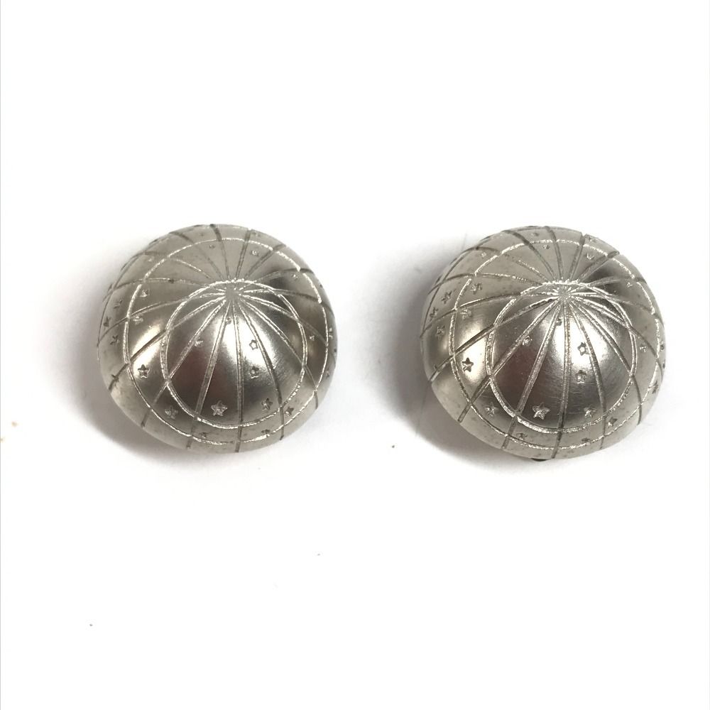 Hermes Earrings Zodiac Metal Silver