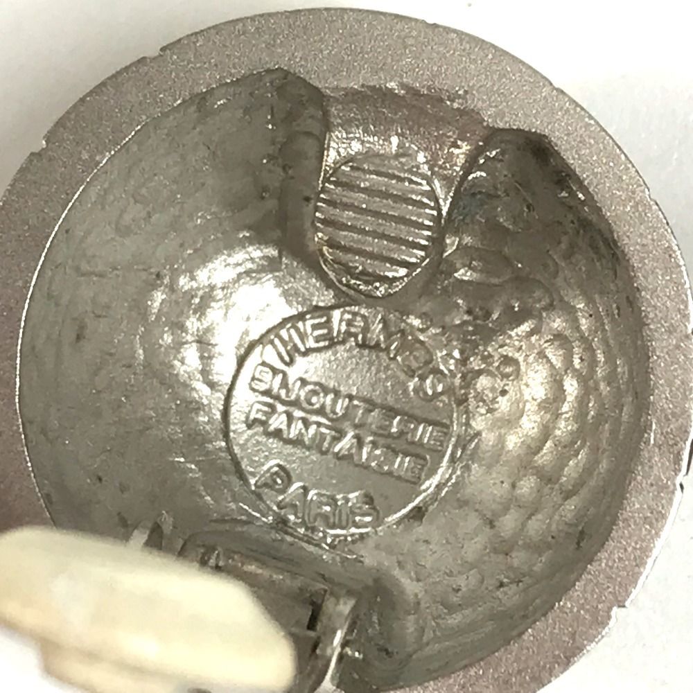 Hermes Earrings Zodiac Metal Silver — view 5