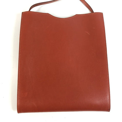 Hermes Shoulder Bag Onimetou Leather Brown — view 2