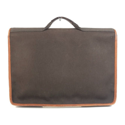 Hermes Business Bag Buenaventura MM Leather Canvas Brown — view 2