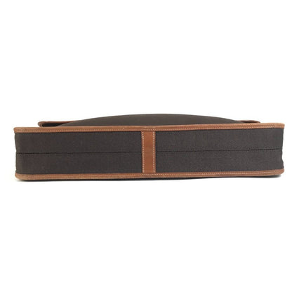 Hermes Business Bag Buenaventura MM Leather Canvas Brown — view 6