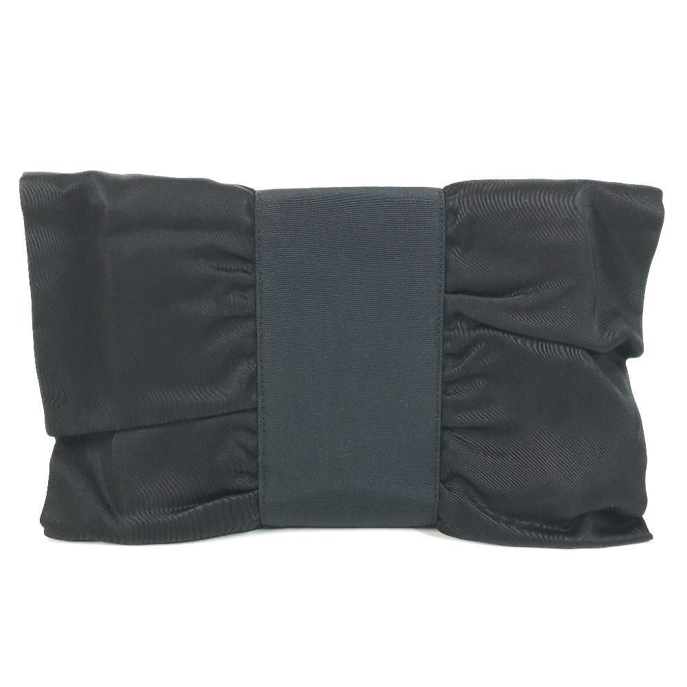 Gucci Clutch Ribbon 005 142 Satin Black — view 2