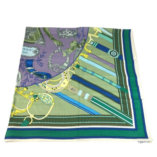 Hermes Scarf Carre Geant 140 Cashmere White