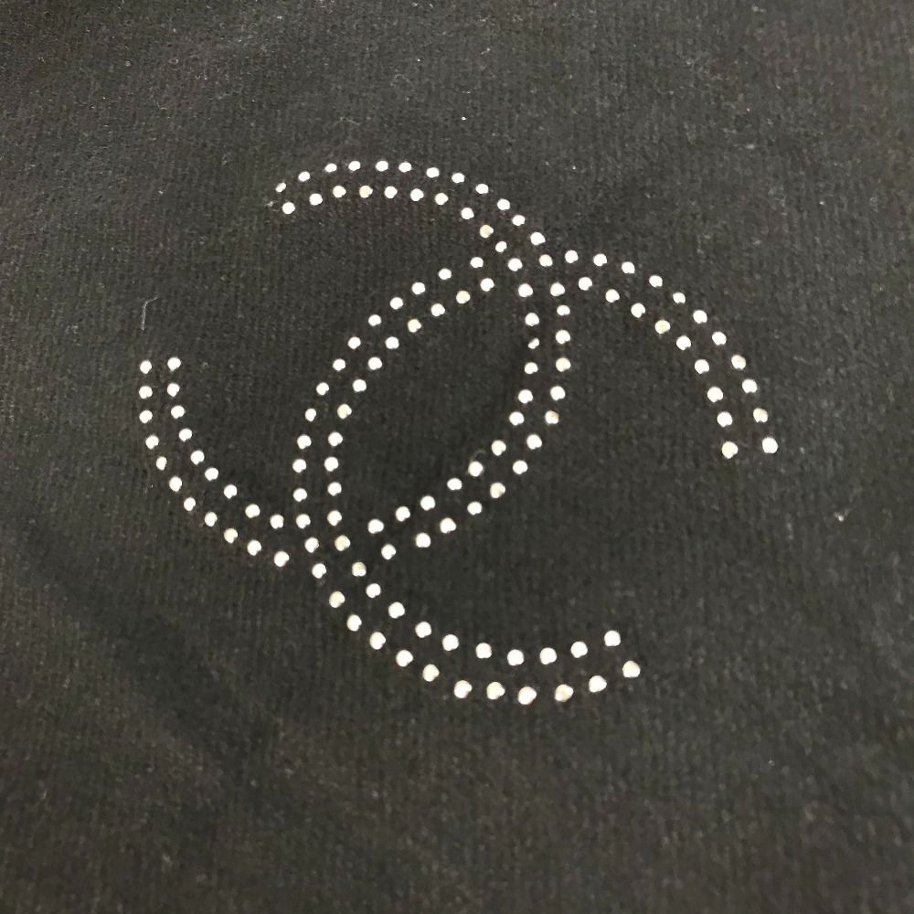Chanel Scarf Faux Pearl Cashmere Black — view 3