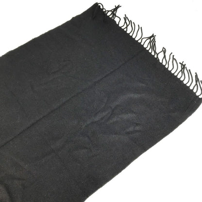 Chanel Scarf Faux Pearl Cashmere Black — view 7