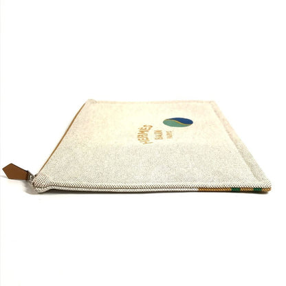 Hermes Pouch Flat Bal-o-bon Print 01 Cotton Camel Beige — view 4