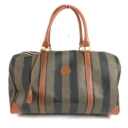 Fendi Boston Bag Pecan Leather Khaki