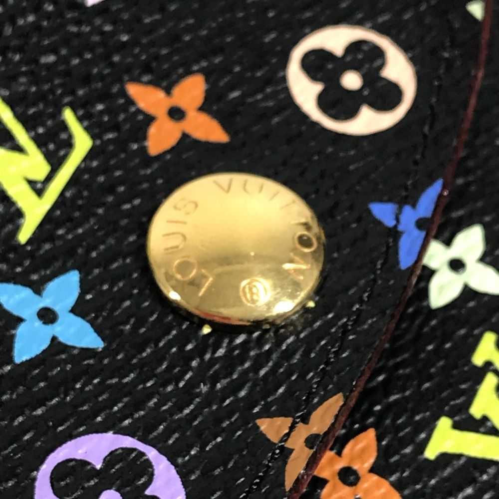 Louis Vuitton Card Case Amberop Business Holder Monogram Multi Canvas Black — view 7