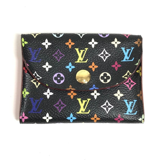 Louis Vuitton Card Case Amberop Business Holder Monogram Multi Canvas Black