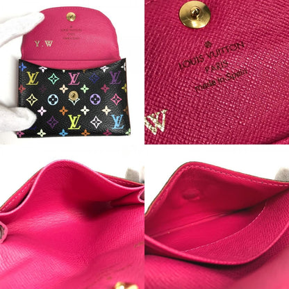 Louis Vuitton Card Case Amberop Business Holder Monogram Multi Canvas Black — view 8
