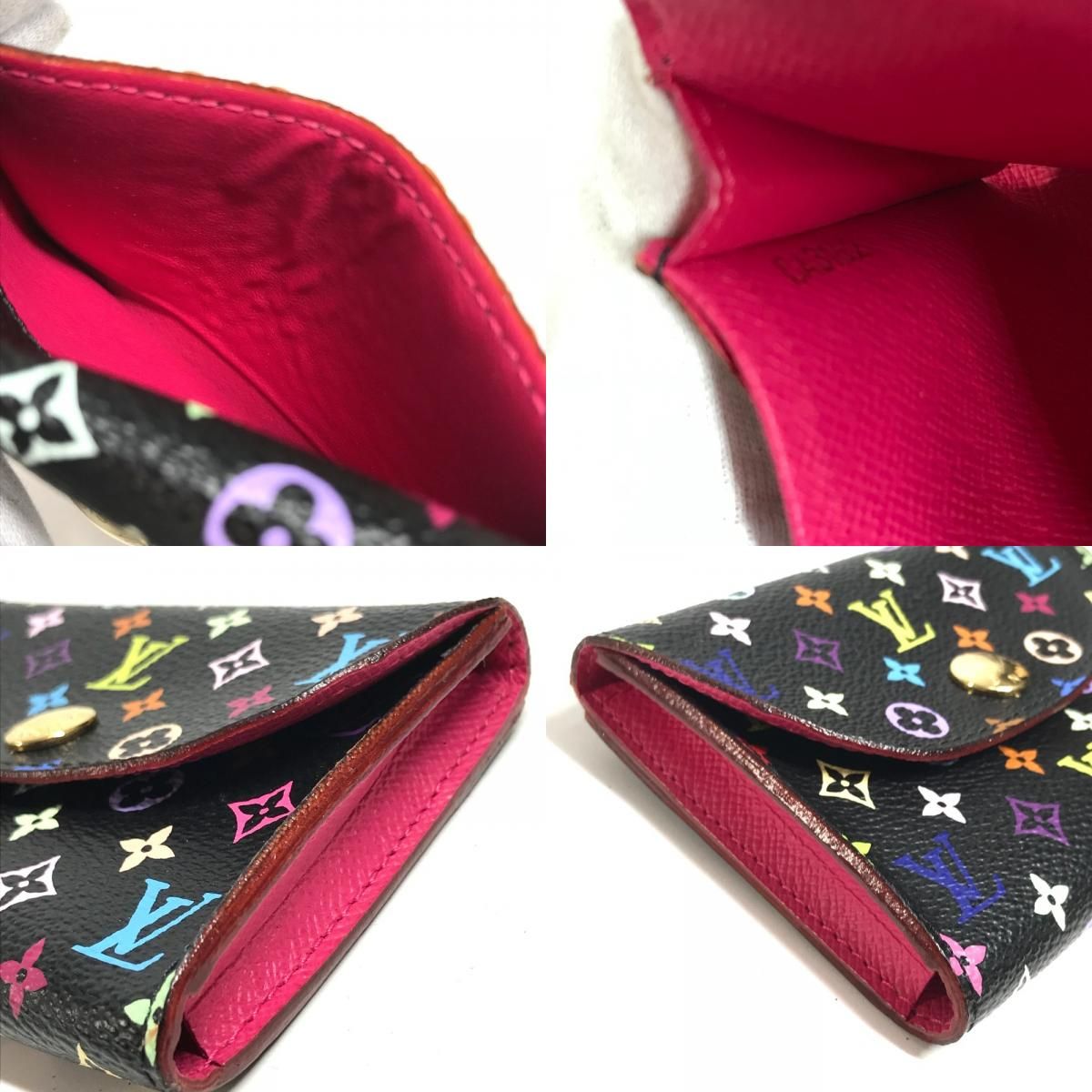 Louis Vuitton Card Case Amberop Business Holder Monogram Multi Canvas Black — view 9