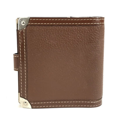 Louis Vuitton Bifold Wallet Compact Zip Suhali Leather Brown — view 2