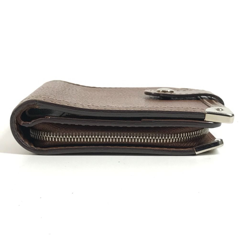 Louis Vuitton Bifold Wallet Compact Zip Suhali Leather Brown — view 4