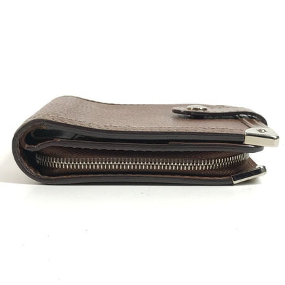 Louis Vuitton Bifold Wallet Compact Zip Suhali Leather Brown — view 4