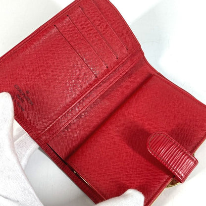 Louis Vuitton Bifold Wallet Porte-Monnaie Billets Viennois Epi Leather Rouge — view 7